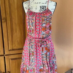 Bohemian Print Halter Dress